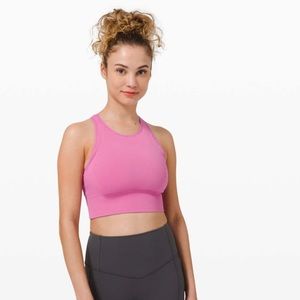 Lululemon Ebb to Train Bra in Magenta Glow